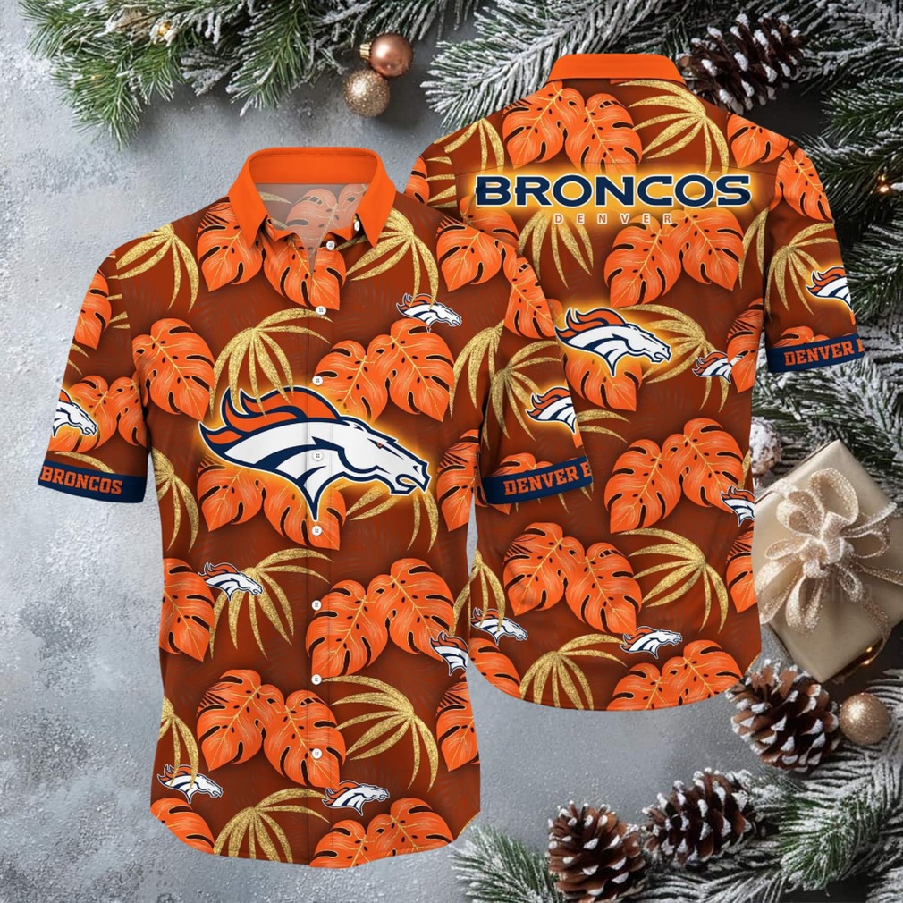 Denver Broncos Tropical Paradise Hawaiian Shirt Denver Broncos Tropical Paradise Hawaiian Shirt