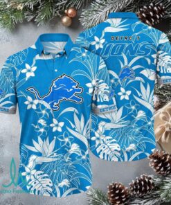 Detroit Lions Hawaiian Shirt  NFL Tropical Aloha Shirt