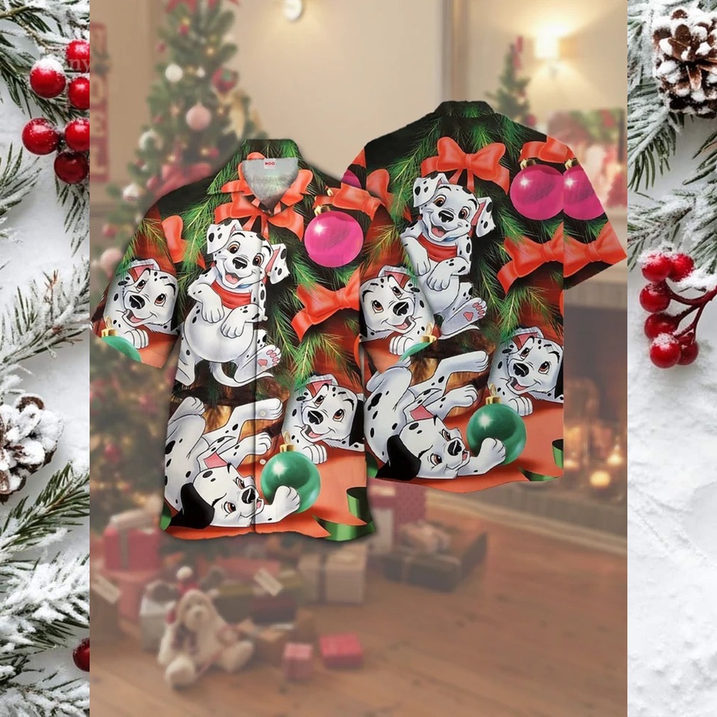 Disney 101 Dalmatians Christmas Hawaiian Shirt Disney 101 Dalmatians Christmas Hawaiian Shirt