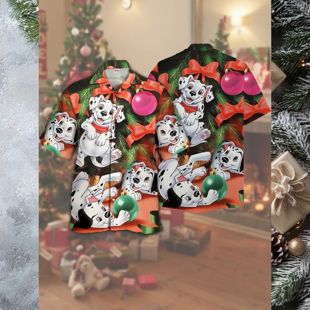 Disney 101 Dalmatians Christmas Hawaiian Shirt Disney 101 Dalmatians Christmas Hawaiian Shirt