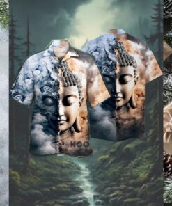 Dual Harmony The Zen Cloud Buddha Hawaiian Shirt