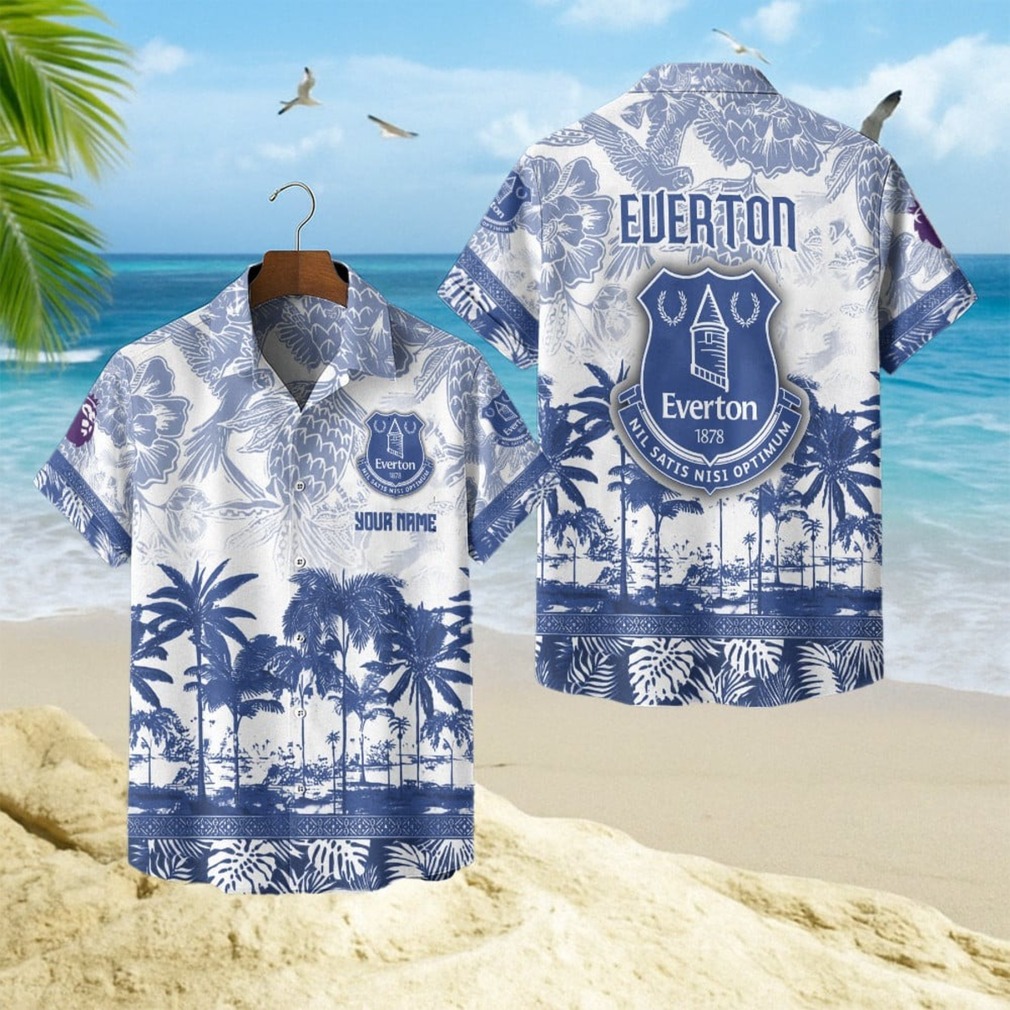 EPL Everton Football Club Personalized Name Hawaiian Shirt EPL Everton Football Club Personalized Name Hawaiian Shirt