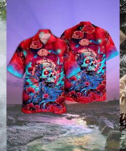 Electric Skull Grove Hawaiian Shirt