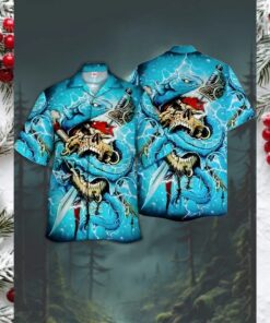 Eye Catching Pirate Skull & Sea Monster Hawaiian Shirt