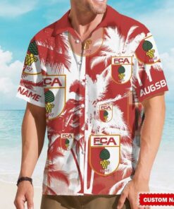 FC Augsburg Custom Name Hawaiian Shirt