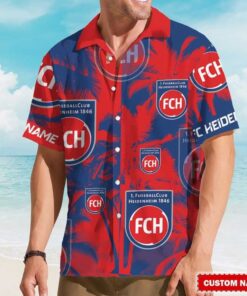FC Heidenheim Hawaiian Shirt Custom Name