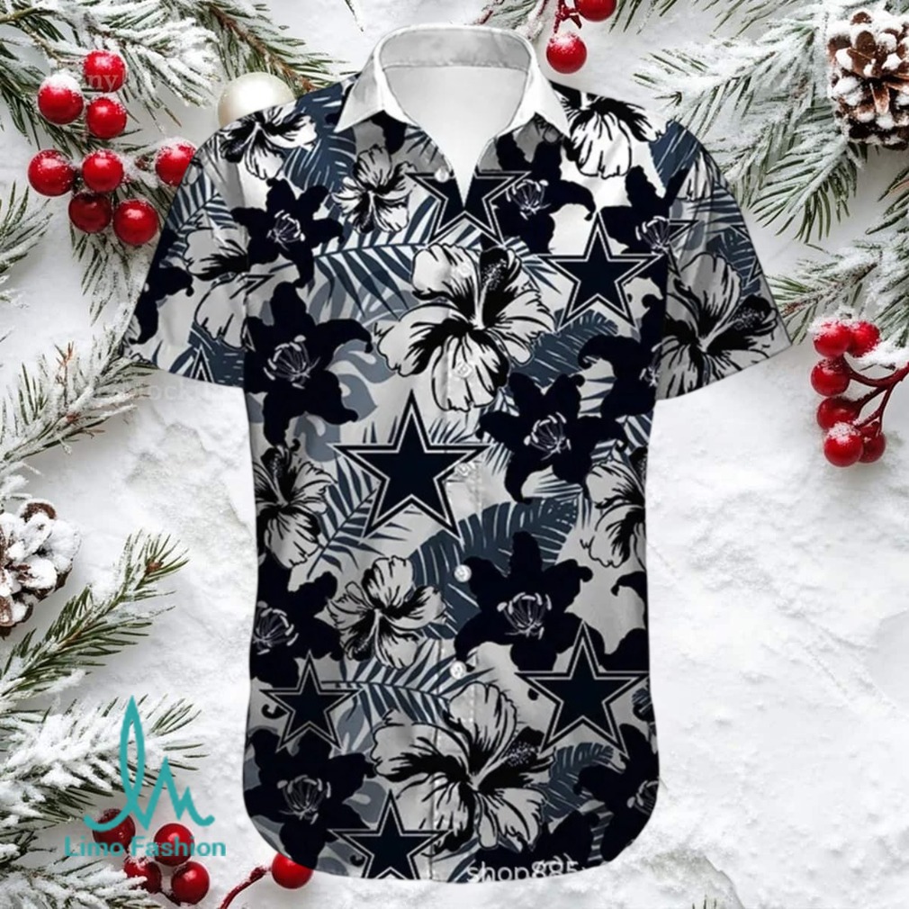 FOCO Men’s Dallas Cowboys Floral Hawaiian Shirt FOCO Men’s Dallas Cowboys Floral Hawaiian Shirt