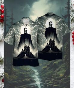 Festive Feline Christmas Hawaiian Shirt