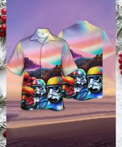 Galactic Sunset Stormtrooper Hawaiian Shirt