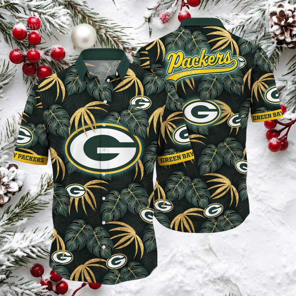 Green Bay Packers Hawaiian Button Up Shirt Green Bay Packers Hawaiian Button Up Shirt