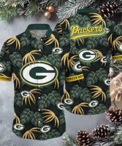 Green Bay Packers Hawaiian Button Up Shirt