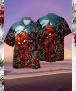 Halloween themed Hawaiian shirt