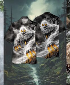 Haunted  Halloween Hawaiian Shirt