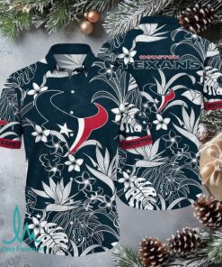 Houston Texans NFL Hawaiian Shirt, Tropical Button Up