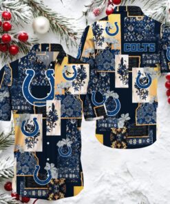 Indianapolis Colts Hawaiian Button Up Shirt Indianapolis Colts Hawaiian Button Up Shirt