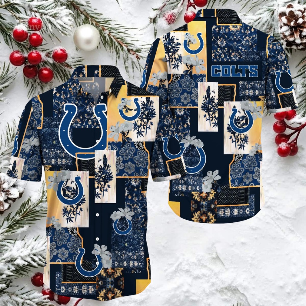 Indianapolis Colts Hawaiian Button Up Shirt Indianapolis Colts Hawaiian Button Up Shirt