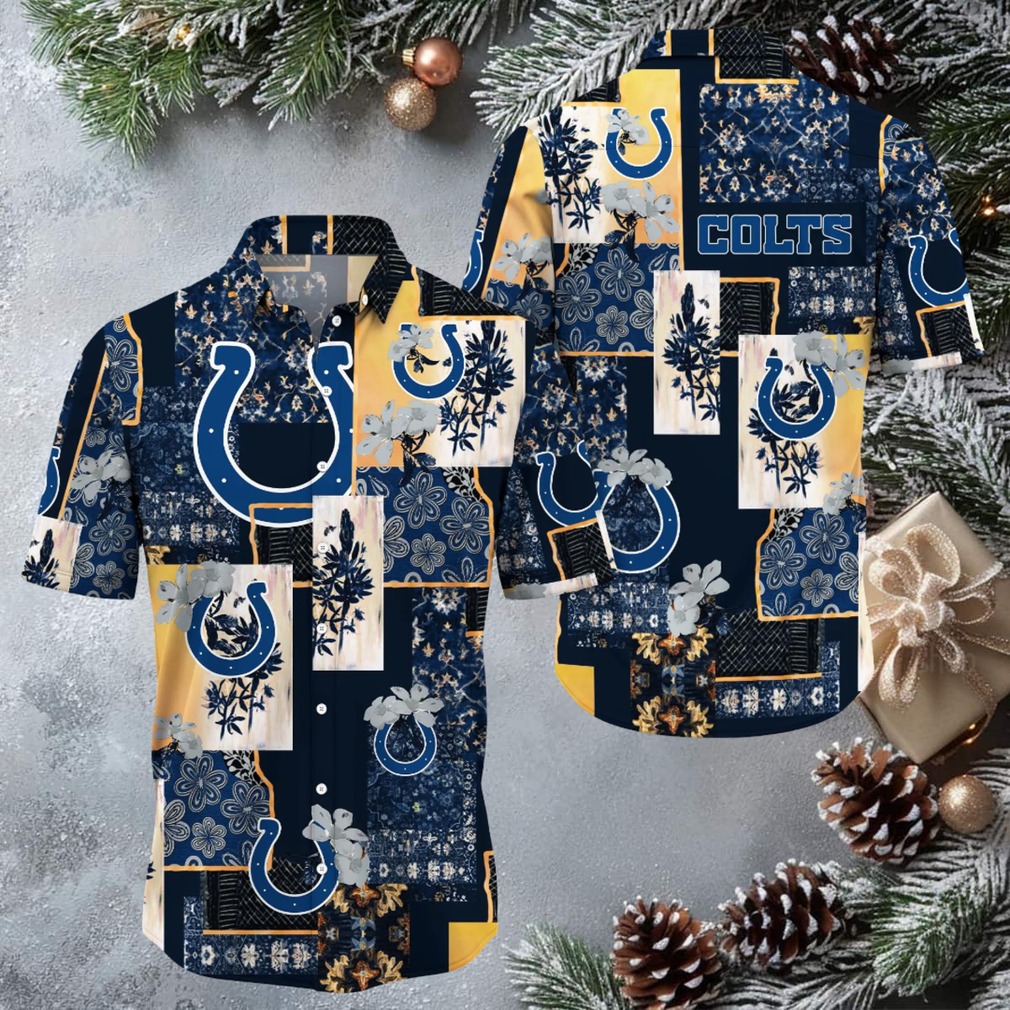 Indianapolis Colts Hawaiian Button Up Shirt Indianapolis Colts Hawaiian Button Up Shirt