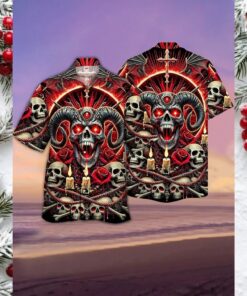Infernal Skull & Roses Hawaiian Shirt