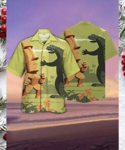 Island Kaiju Clash Hawaiian Shirt