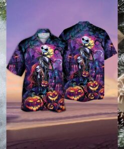Jack & Sally Pumpkin King Hawaiian Shirt
