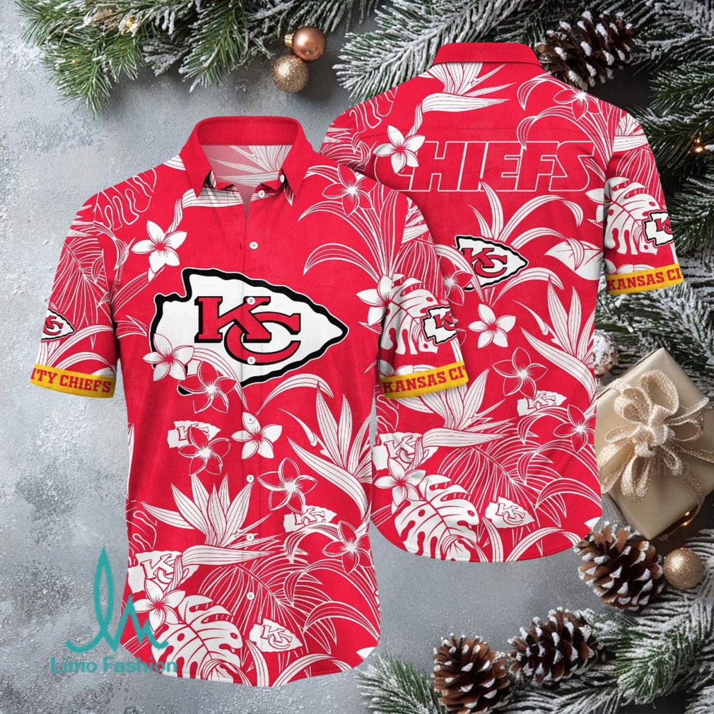 Kansas City Chiefs Floral Breeze Hawaiian Shirt Kansas City Chiefs Floral Breeze Hawaiian Shirt