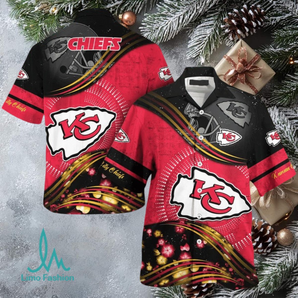 Kansas City Chiefs Red Black Hawaiian Shirt Kansas City Chiefs Red Black Hawaiian Shirt