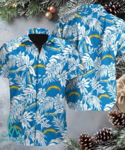 Los Angeles Chargers Blue Island Sketch Hawaiian Shirt