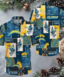 Los Angeles Chargers Hawaiian Button Up Shirt