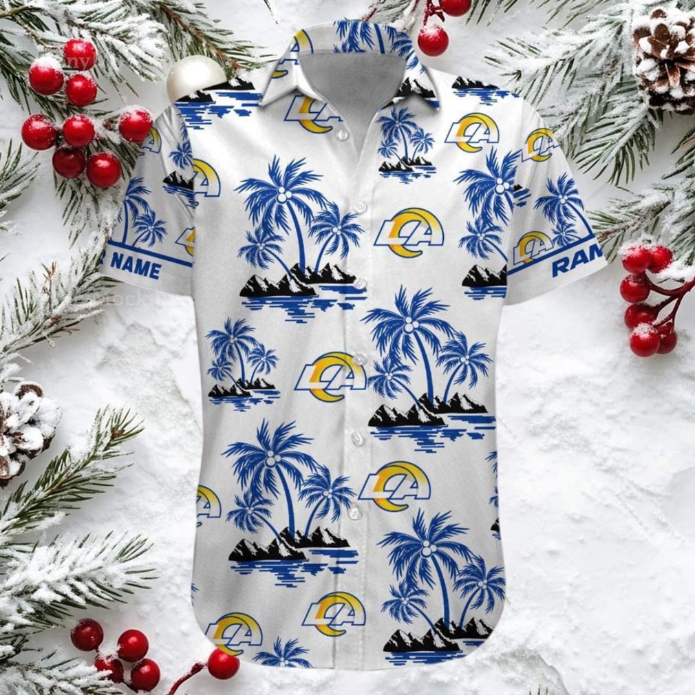 Los Angeles Rams Hawaiian Button Up Shirt Los Angeles Rams Hawaiian Button Up Shirt