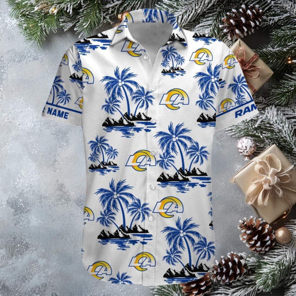 Los Angeles Rams Hawaiian Button Up Shirt Los Angeles Rams Hawaiian Button Up Shirt