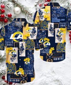 Los Angeles Rams NFL Flower Floral Pattern Hawaiian Shirt
