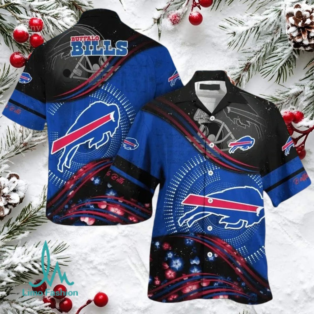 Men’s Buffalo Bills Button Up Hawaiian Shirt Men’s Buffalo Bills Button Up Hawaiian Shirt