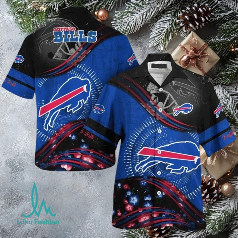 Men’s Buffalo Bills Button Up Hawaiian Shirt Men’s Buffalo Bills Button Up Hawaiian Shirt