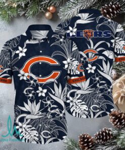 Men’s Chicago Bears Short Sleeve Button Down Hawaiian Shirt