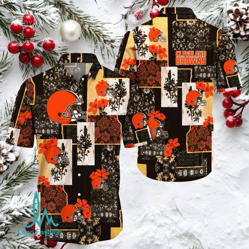 Men’s Cleveland Browns Vintage Style Hawaiian Shirt Men’s Cleveland Browns Vintage Style Hawaiian Shirt