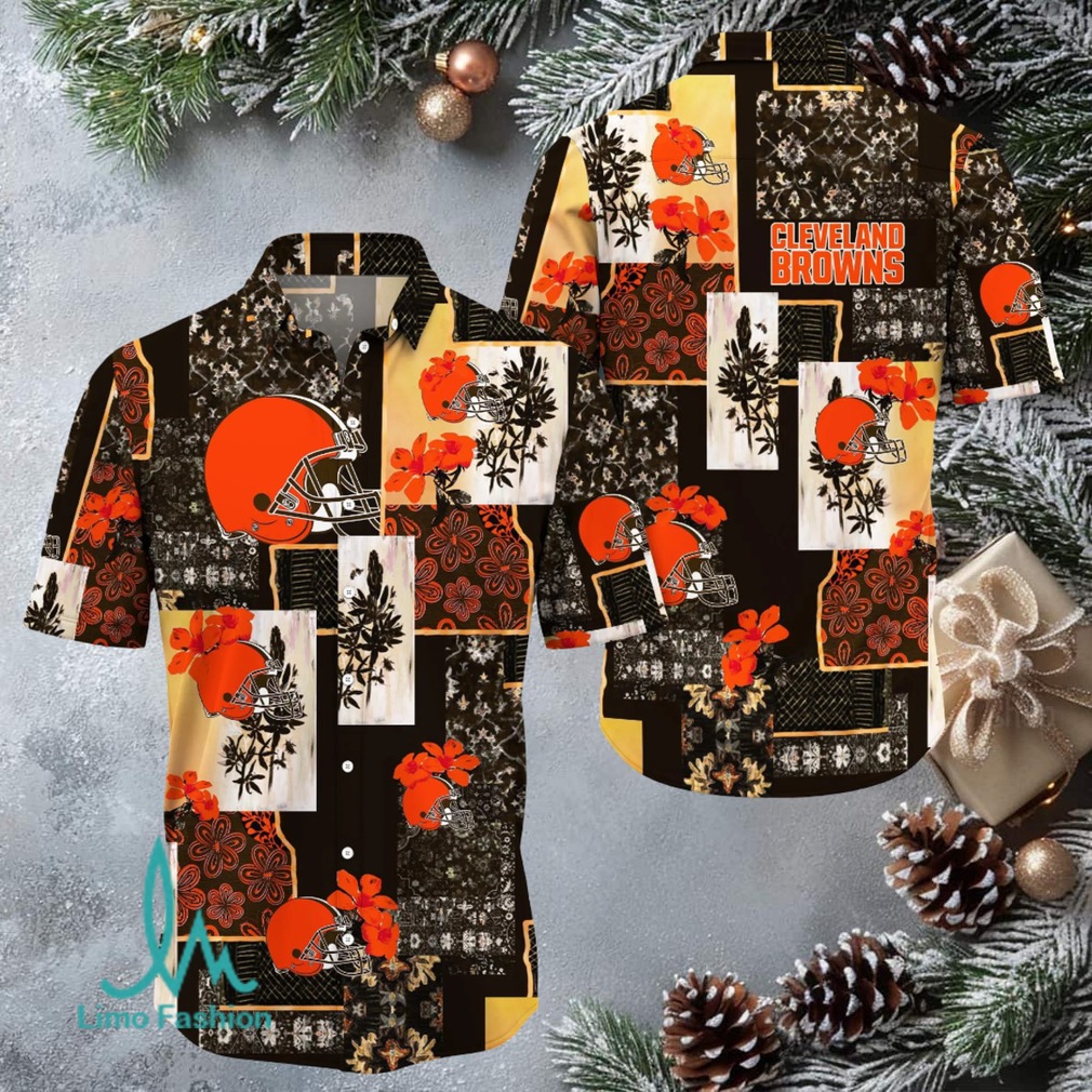 Men’s Cleveland Browns Vintage Style Hawaiian Shirt Men’s Cleveland Browns Vintage Style Hawaiian Shirt