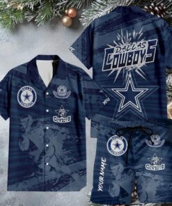 Men’s Dallas Cowboys Football Summer Tropical Button Down