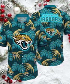 Men’s Jacksonville Jaguars Hawaiian Button Up Shirt