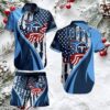 Dallas Cowboys American Flag & Logo Hawaiian Button Up Shirt & Beach Shorts Dallas Cowboys American Flag & Logo Hawaiian Button Up Shirt & Beach Shorts