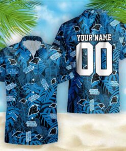 Men’sWomen’s Carolina Panthers ‘Reef’ Style Hawaiian Shirt
