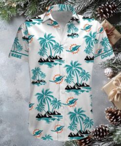 Miami Dolphins Hawaiian Button Up Shirt