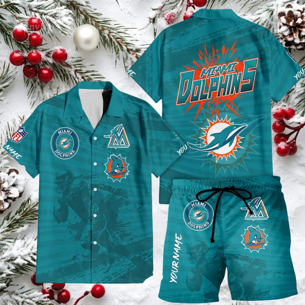Miami Dolphins NFL Aqua Orange Trendy Hawaiian Shirt Miami Dolphins NFL Aqua Orange Trendy Hawaiian Shirt