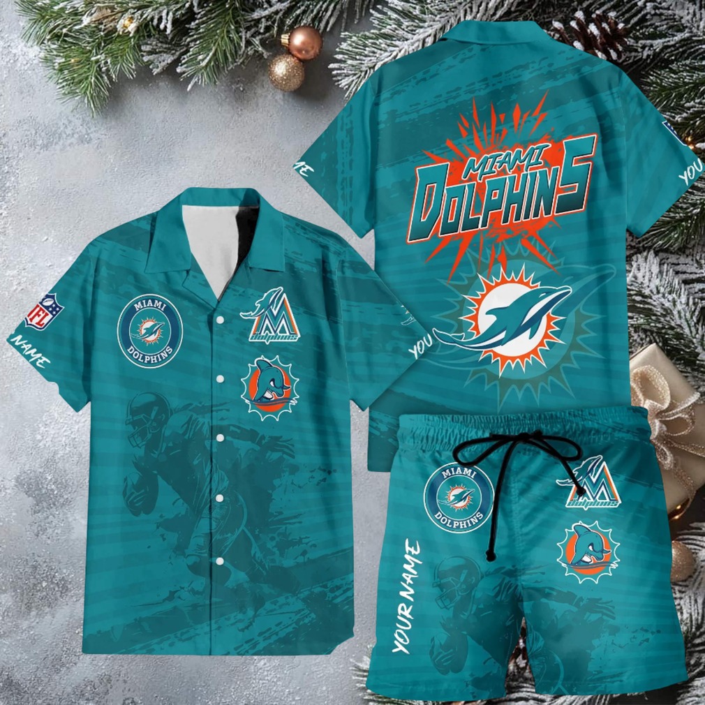 Miami Dolphins NFL Aqua Orange Trendy Hawaiian Shirt Miami Dolphins NFL Aqua Orange Trendy Hawaiian Shirt
