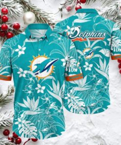 Miami Dolphins NFL Hawaiian Shirt Sunlit Aloha Shirt Trendy Aloha