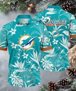 Miami Dolphins NFL Hawaiian Shirt Sunlit Aloha Shirt Trendy Aloha