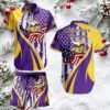 New York Giants NFL 4th of July US Flag Hawaiian Shirt & Shorts Set