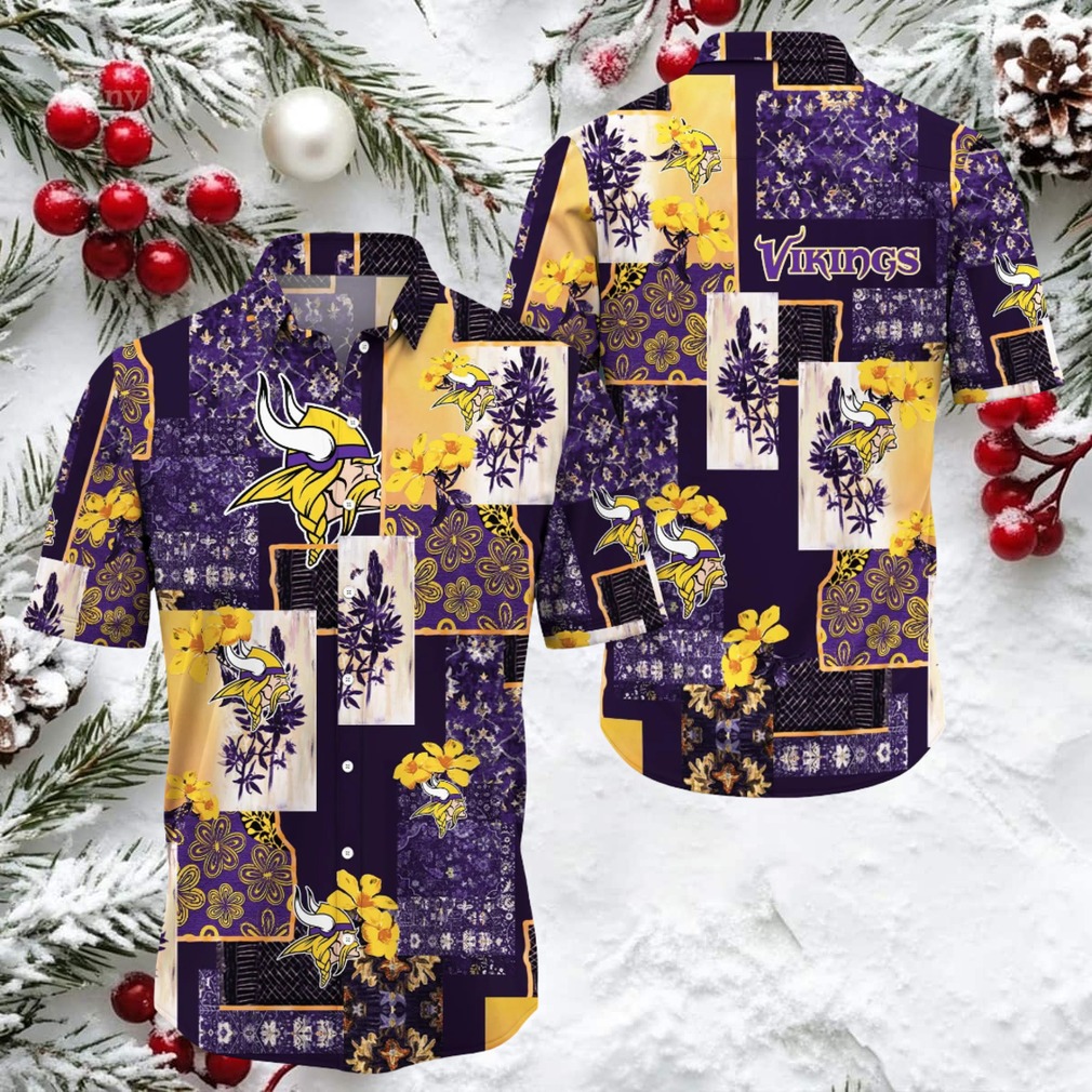 Minnesota Vikings Hawaiian Button Up Shirt Minnesota Vikings Hawaiian Button Up Shirt