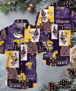 Minnesota Vikings Hawaiian Button Up Shirt