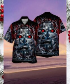 Monster TV Graphic Hawaiian Shirt