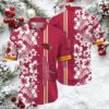 Chiefs Kingdom Red & Gold Half and Half Hawaiian Shirt Chiefs Kingdom Red & Gold Half and Half Hawaiian Shirt